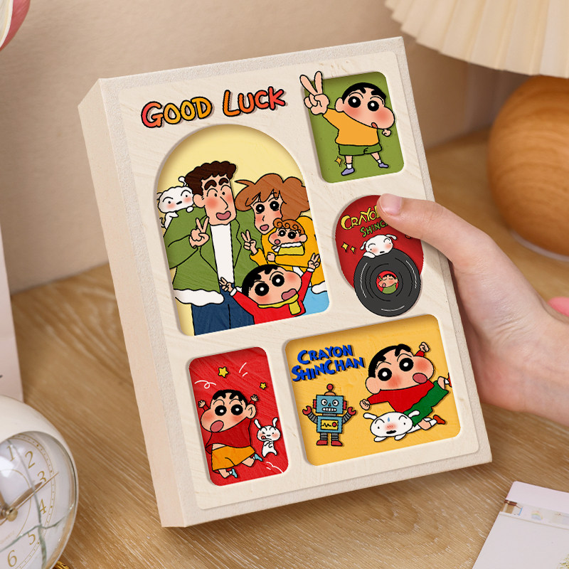 蜡笔小新相册本插页式大容量家庭儿童纪念册3456寸拍立得照片收纳