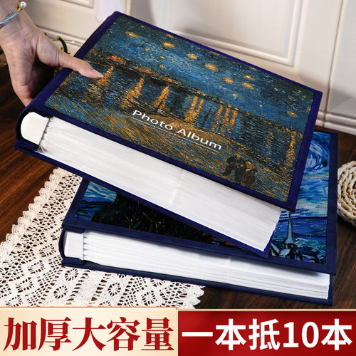 相册本纪念册儿童大容量家庭版插页式5寸6情侣影集照片收纳册相簿