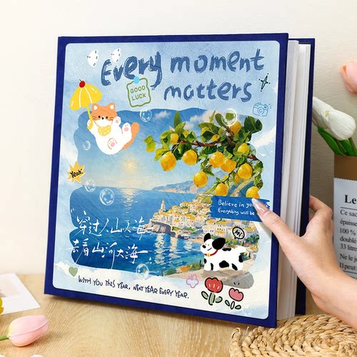 diy手工纪念册旅行照片票据收纳5