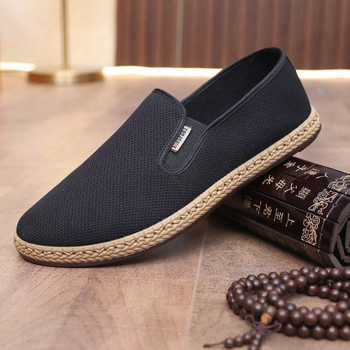 老北京布鞋平底透气防臭男单鞋