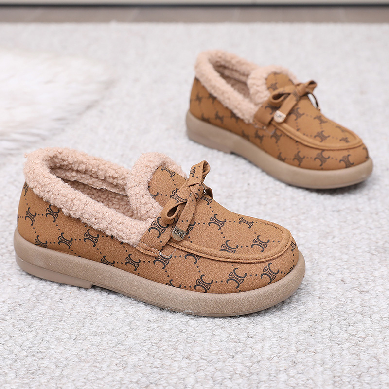 加绒保暖防滑老北京棉鞋时尚棉靴