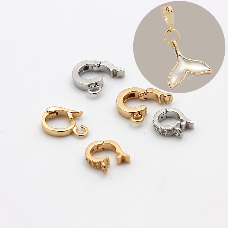 14K包金保色万能吊坠扣头