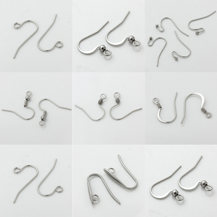 20个不掉色不锈钢316钛钢耳钩手工制作耳环耳饰材料耳勾DIY配件