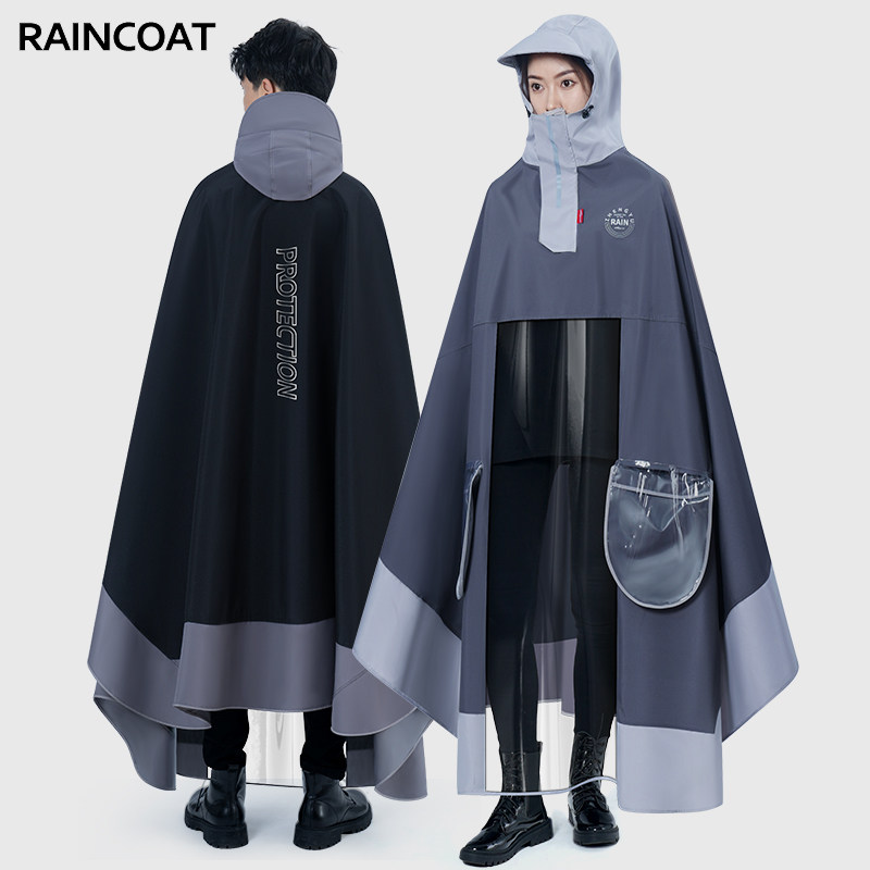 雨衣电动电瓶摩托车男女骑行专用长款全身防暴雨秋冬加厚加大雨披