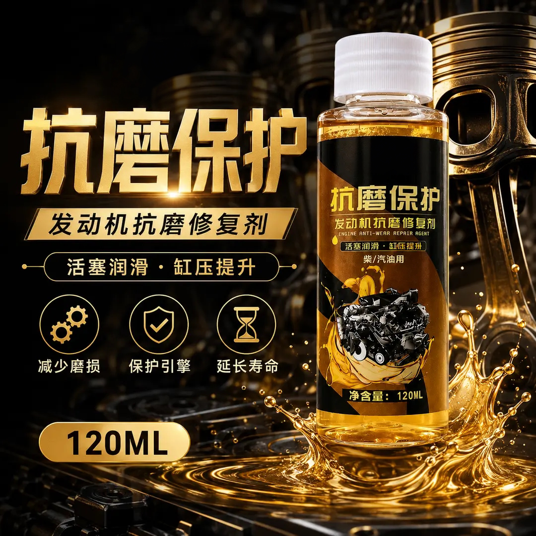 汽车发动机抗磨保护修复剂汽柴油通用减少磨损保护你引擎养护车图