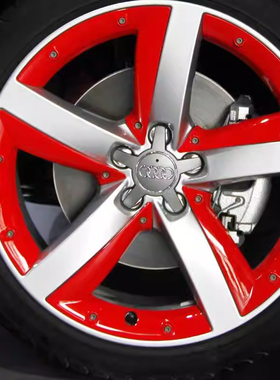 适用于奥迪轮毂盖2009-2016款奥迪A4L A6L五爪轮毂盖轮胎中心盖标