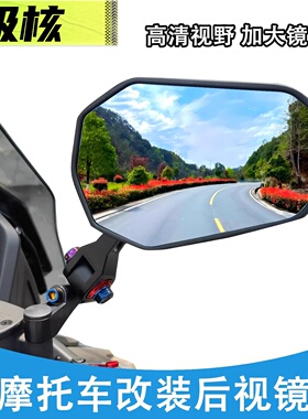 适用极核电动车AE4 AE5i/PRO AE6 AE7 AE8改装后视镜倒车镜反光镜