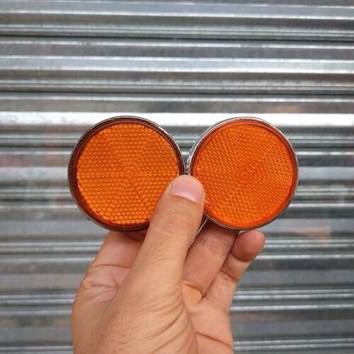 摩托车改装LED反光片高光圆形转向灯后泥板 刹车爆闪警示灯尾灯