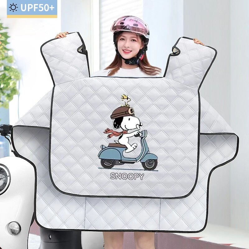 雅迪博达电动车夏季薄款防晒罩四季通用挡风被夏天防风防水遮阳