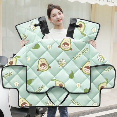 四季通用中厚小型电动车挡风被