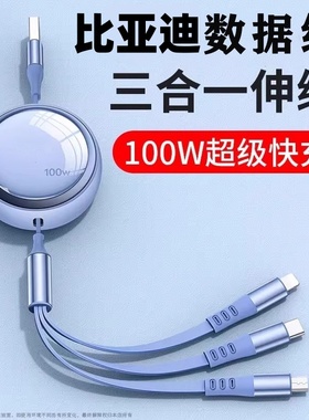 适用于比亚迪海鸥车内必备用品装饰摆件海豚宋秦元plus车载充电线