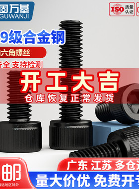 内六角螺丝 12.9级高强度螺钉圆柱头螺栓杯头螺丝钉M2M3M4M5M6M8