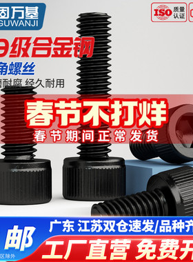 12.9级内六角螺丝杯头螺钉高强度圆柱头螺栓M10M12M14M16M22M24