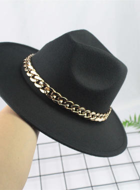 少儿街舞Popping帽子locking儿童机械舞表演成人毛呢礼帽平顶配饰