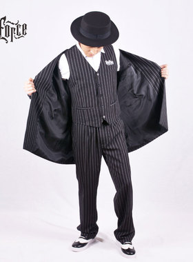 演出服西服街舞表演服装popping裤子男西装外套女衣服locking马甲