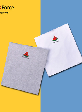 Ares＆Force情侣装短袖卡通水果西瓜加肥加大T恤学院风学生班服装