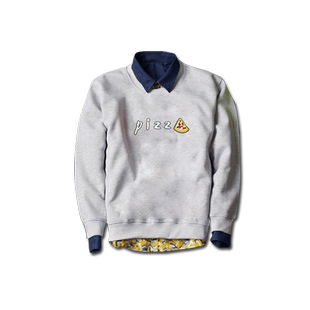 Ares&Force男qlz韩版圆领套头卫衣情侣装春装饭店工装印花长袖女