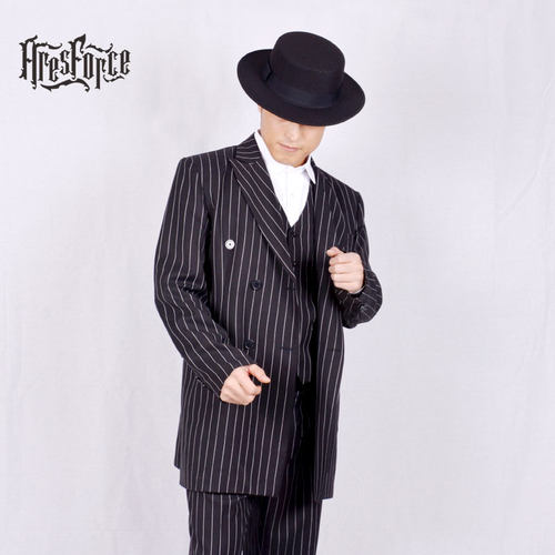 机械舞lockin表演加长西装外套