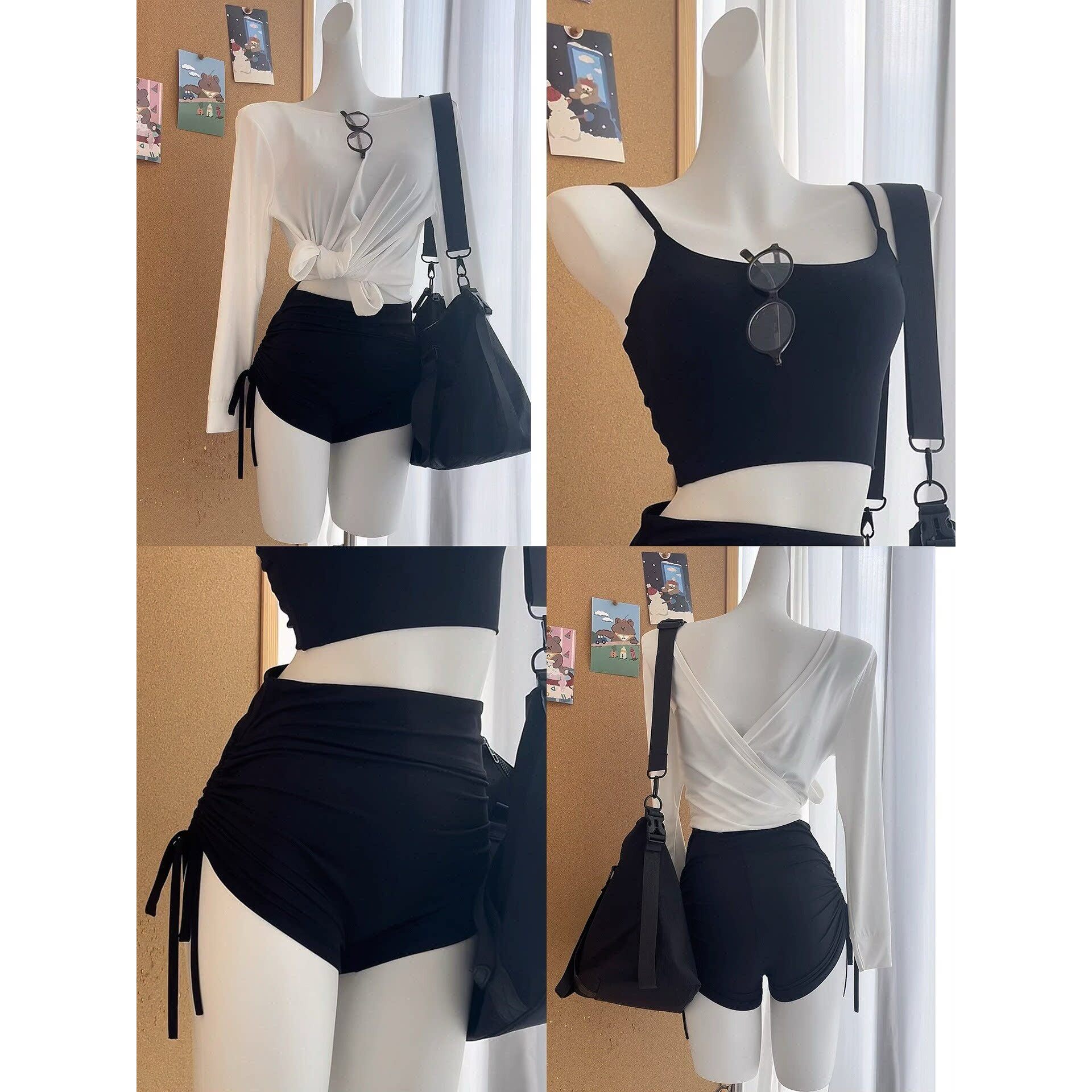 2026瑜伽服套装含胸垫性感吊带聚拢美背健身背心跑步训练瑜伽裤女