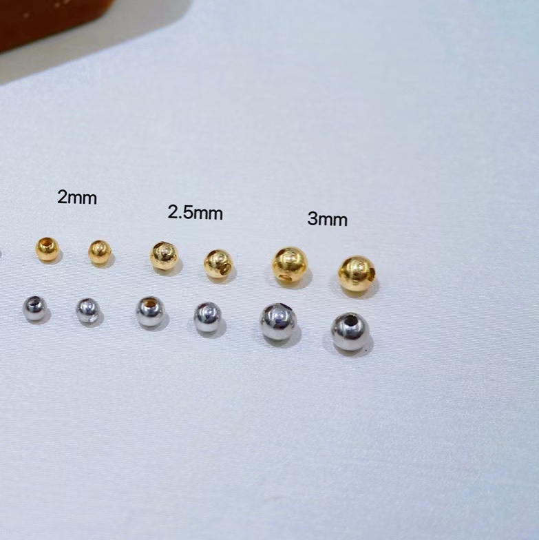 18K金珠配件diy手工珍珠手链