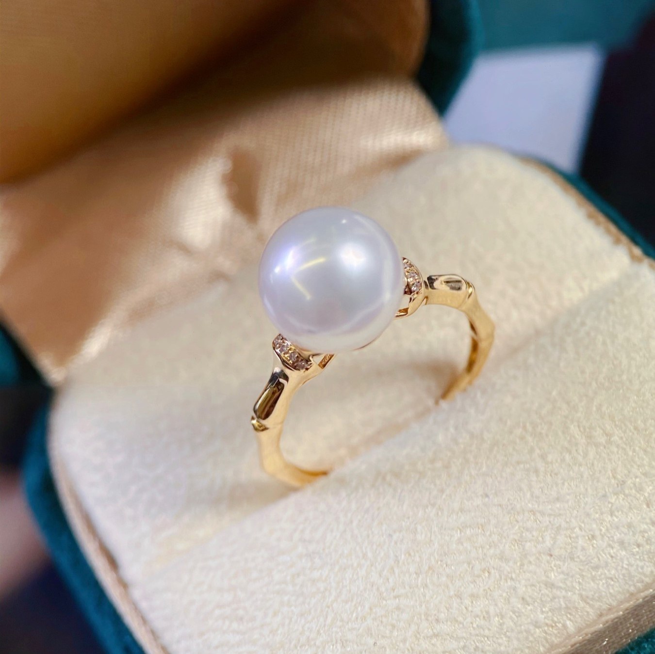 18K金镶嵌钻石戒指配件空托