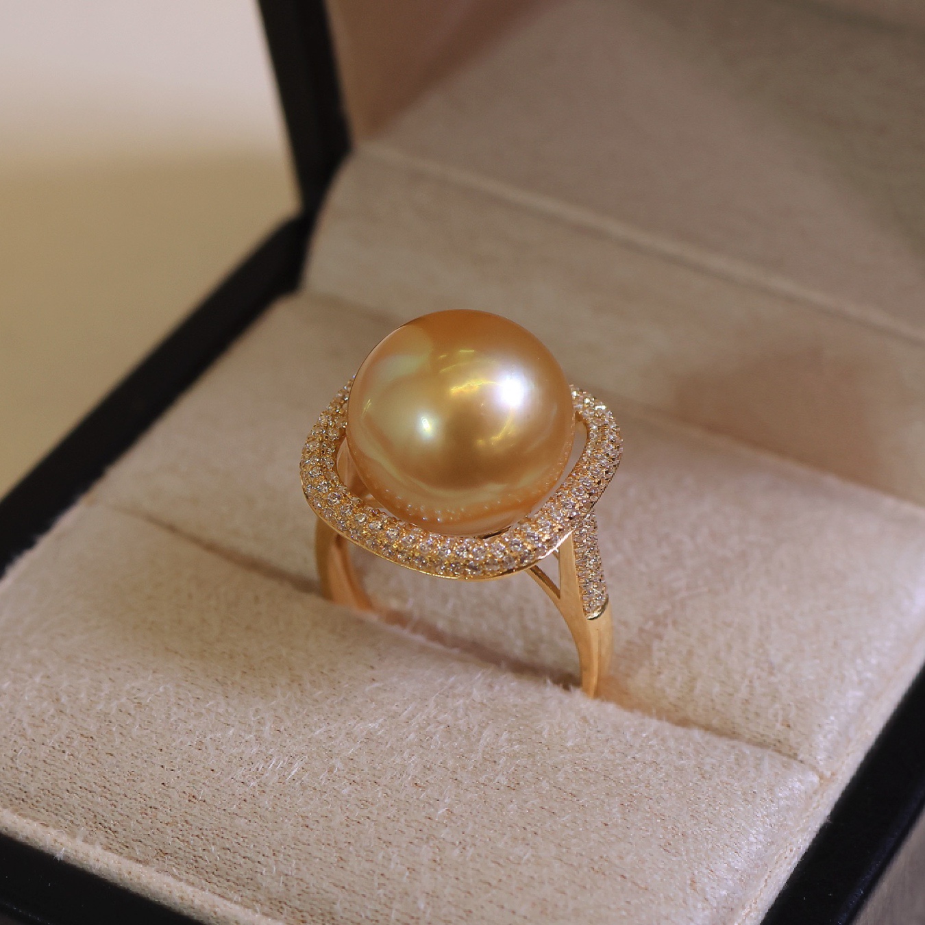 18K金镶锆石戒指配件空托