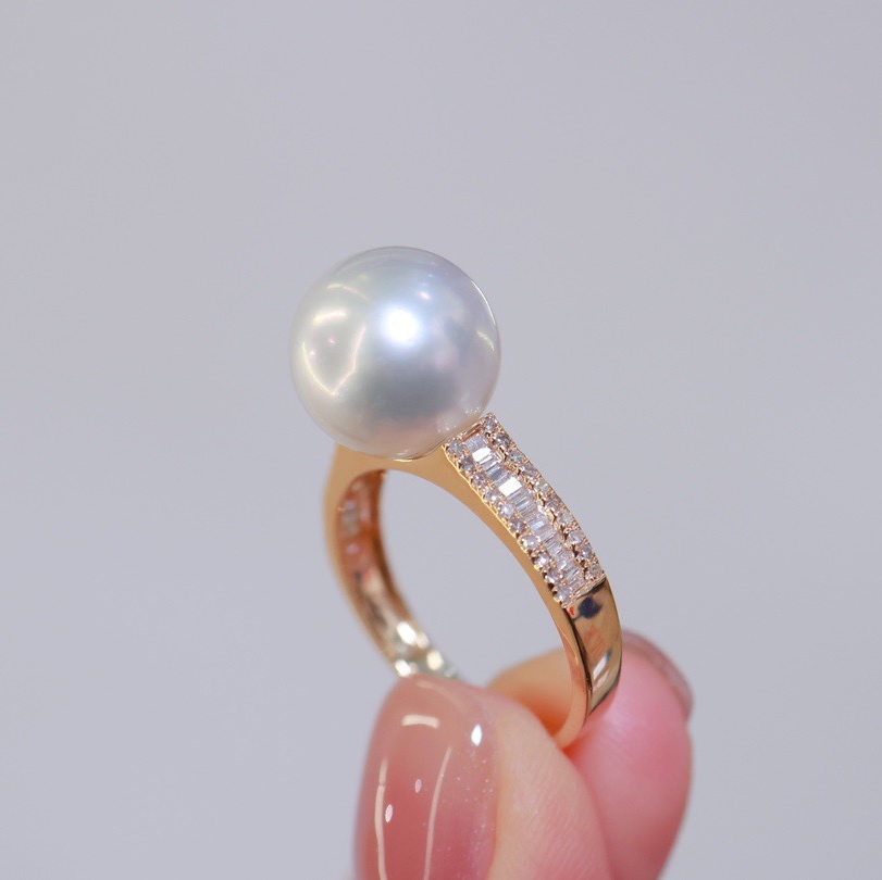 18K金镶嵌钻石戒指配件空托