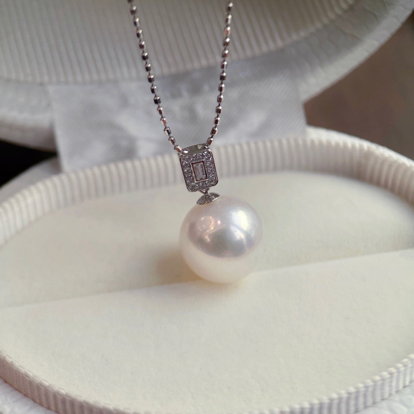 Pt铂金镶嵌锆石吊坠配件空托