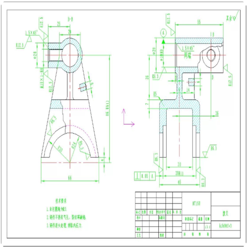 SW三维图转二维图solidworks工程图代画3d扫描实物测绘cad制图