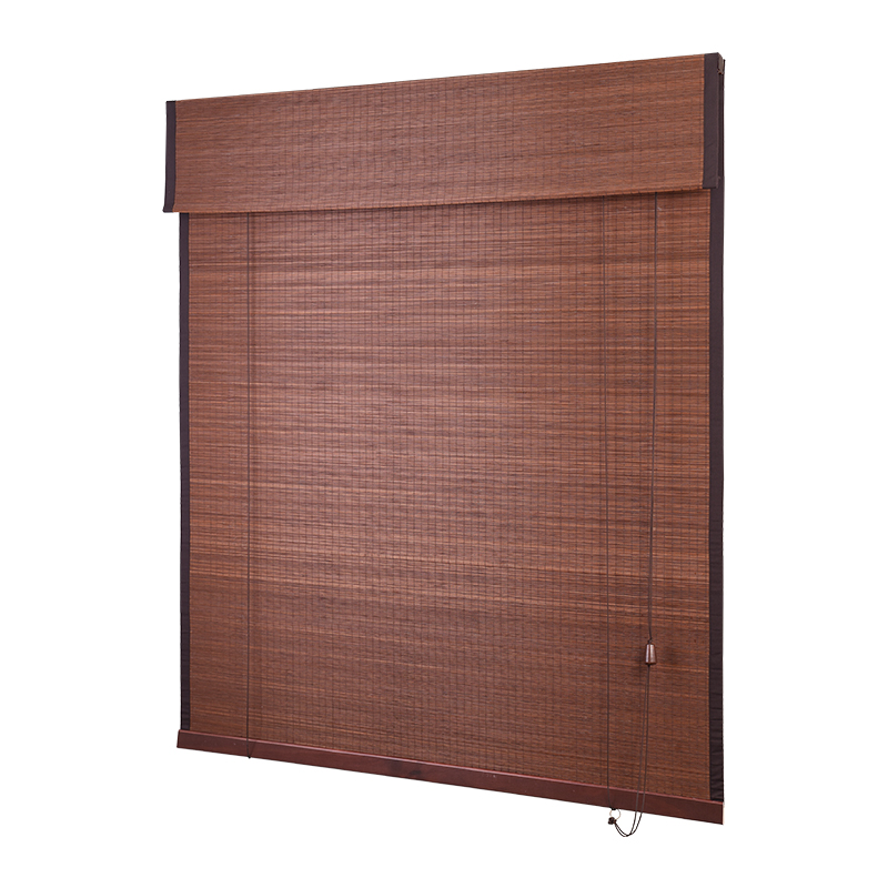贵品电动竹帘家用全遮光竹帘户外D阳台装饰竹帘子门帘家用遮阳帘