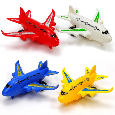 回力耐摔小飞机塑料模型儿童玩具