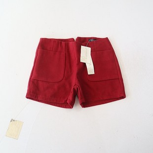 纯色百搭休闲裤 春秋季 双口袋后拉链气质外穿靴裤 女呢短裤 D12 新品