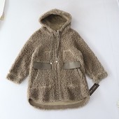 百搭皮草X142 颗粒羊毛皮毛一体外套连帽拉链宽松时尚 秋冬季 女长袖