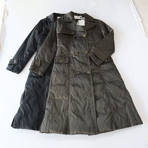 冬季女长款长袖羽绒服外套西服领纽扣过膝纯色时尚百搭棉服X131