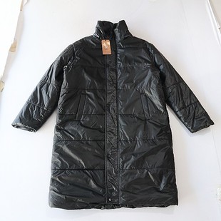 棉服外套立领拉链暗扣宽松时尚 长袖 百搭棉衣X131 女中长款 秋冬季