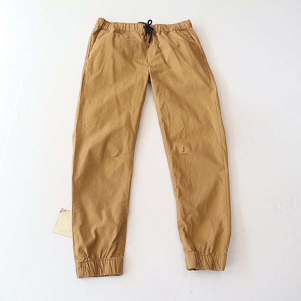 春秋季新品男休闲裤纯棉松紧腰抽绳修身青年时尚百搭束脚裤X13