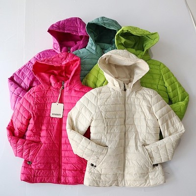 秋冬季女长袖棉服外套立领连帽