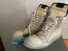 Dark Style Rick Owens Same Model Custom Ghost Transparent Leather Avant-Garde Dark Ro Inverted Triangle Dark Style