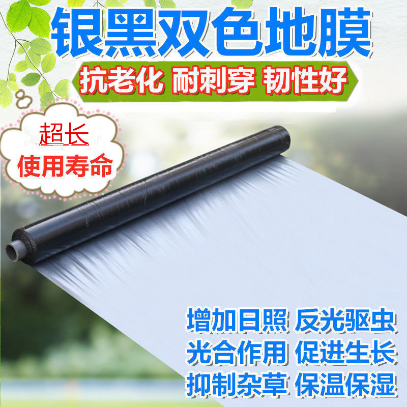 银黑地膜反光双色塑料薄膜果树果园保温保湿老化加厚除草农用种植