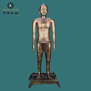 可扎针会发声仿古针灸铜人摆件经络穴位模型中医文化礼品