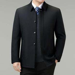 加厚保暖可内脱G09 男士 爸爸冬季 羽服中年装 J卸羽绒绒胆翻 扣子款