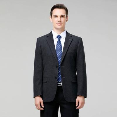 西务服男上单件外套衣商闲小西装188修休身便西格纹中年帅气韩版