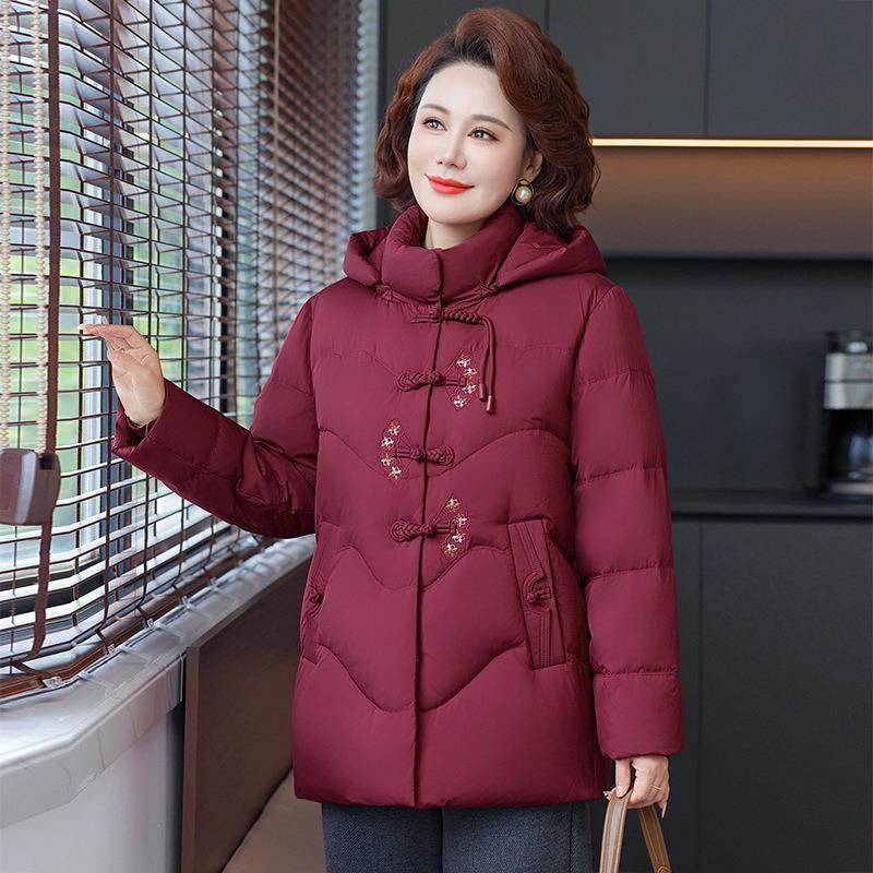 妈妈鸭羽绒服冬季新款8502帽中短款连加厚绒保暖老年奶奶外套女,女装/女士精品,羽绒服,淘宝优惠券,粉丝福利购,淘宝优惠卷