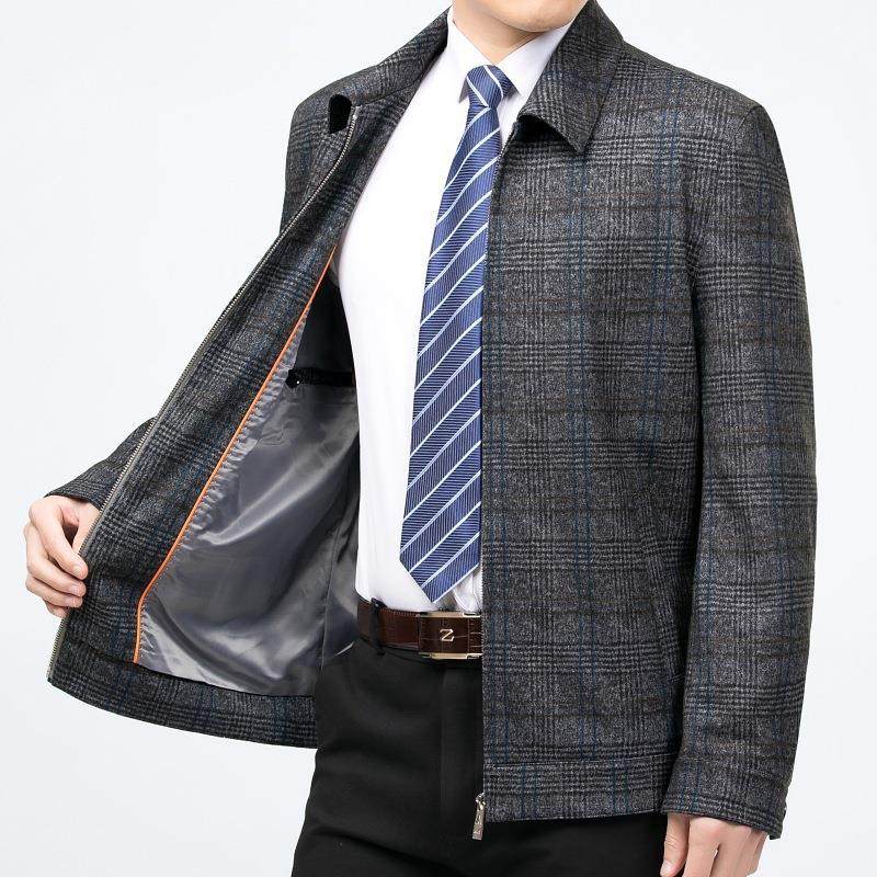 秋冬季男式套羊毛羊绒夹克新衫链款中年商务休闲格8/212子拉毛呢,户外/登山/野营/旅行用品,其他户外服装,淘宝优惠券,粉丝福利购,淘宝优惠卷