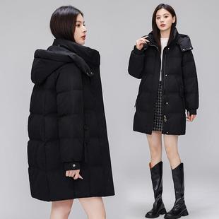羽绒棉服码松女中长款年新款绒冬季6603韩版宽大加厚面包羽服外套