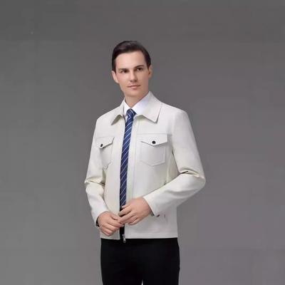 男皮衣士秋冬新款中青休闲拉年链领纯色翻厚款外套288男皮夹克潮