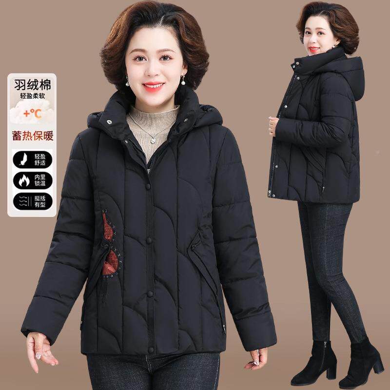 中老年妇女洋气棉外套9889018夫贵人品牌秋装轻薄棉夹岁服妈妈秋