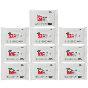 优普爱小包酒精卫生湿巾杀菌湿巾清洁便携抽取式湿巾共100片