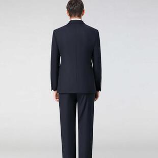 免烫上三粒扣常爸西装 三粒扣正羊毛西服套装 男中年爸商务职业班装