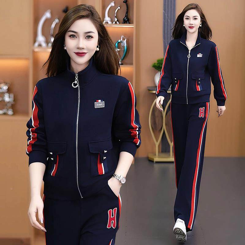 休闲运动套装春松秋新宽时尚洋气妈妈9678871开衫款户女外跑步两,运动服/休闲服装,运动套装,淘宝优惠券,粉丝福利购,淘宝优惠卷